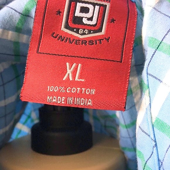 MEN'S DEF JAM SHIRT CHEST POCKET TSHIRT XL BUTTON DOWN COLLAR PLAID HIPHOP RAP - Picture 5 of 7